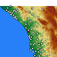Nearby Forecast Locations - Carlsbad - Map