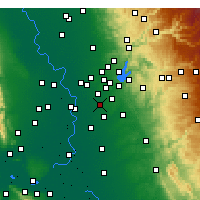 Nearby Forecast Locations - Rancho Cordova - Map