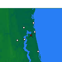 Nearby Forecast Locations - Jacksonville - Map