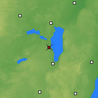 Nearby Forecast Locations - Oshkosh - Map