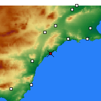 Nearby Forecast Locations - Lorca - Map