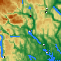 Nearby Forecast Locations - Notodden - Map