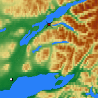Nearby Forecast Locations - Port Alsworth - Map