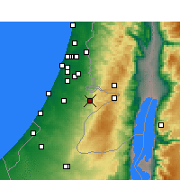 Nearby Forecast Locations - Beit Shemesh - Map