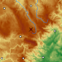 Nearby Forecast Locations - Chaudeyrac - Map