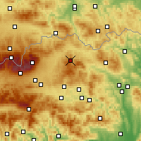 Nearby Forecast Locations - Nová Ľubovňa - Map