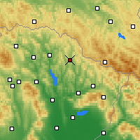 Nearby Forecast Locations - Zbudská Belá - Map