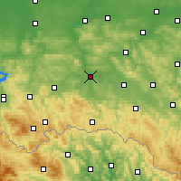 Nearby Forecast Locations - Jasło - Map
