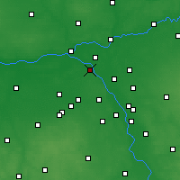 Nearby Forecast Locations - Łomianki - Map