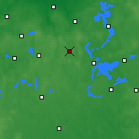 Nearby Forecast Locations - Mrągowo - Map