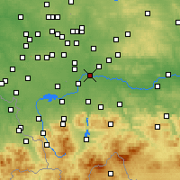 Nearby Forecast Locations - Oświęcim - Map