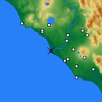 Nearby Forecast Locations - Fiumicino - Map