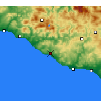 Nearby Forecast Locations - Agrigento - Map