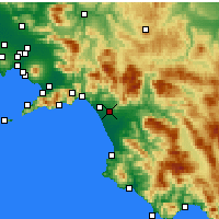 Nearby Forecast Locations - Battipaglia - Map
