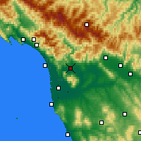 Nearby Forecast Locations - Lucca - Map