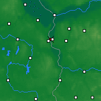 Nearby Forecast Locations - Słubice - Map