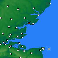 Nearby Forecast Locations - Brightlingsea - Map