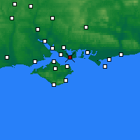 Nearby Forecast Locations - Gosport - Map