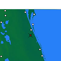 Nearby Forecast Locations - Palm Bay - Map