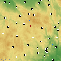 Nearby Forecast Locations - Žďár nad Sázavou - Map