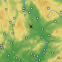 Nearby Forecast Locations - Prostějov - Map