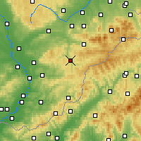 Nearby Forecast Locations - Vsetín - Map