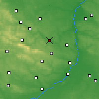 Nearby Forecast Locations - Ostrowiec Świętokrzyski - Map