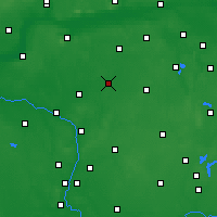 Nearby Forecast Locations - Wągrowiec - Map