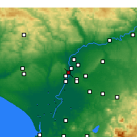 Nearby Forecast Locations - San Juan de Aznalfarache - Map