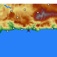 Nearby Forecast Locations - Almuñécar - Map