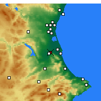 Nearby Forecast Locations - Algemesí - Map