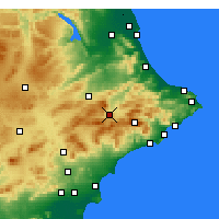 Nearby Forecast Locations - Alcoi - Map
