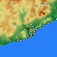 Nearby Forecast Locations - Rubi - Map