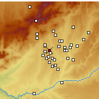 Nearby Forecast Locations - Pozuelo de Alarcón - Map