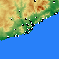 Nearby Forecast Locations - L'Hospitalet de Llobregat - Map