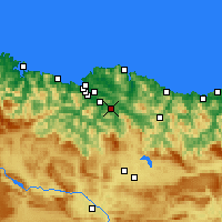 Nearby Forecast Locations - Galdakao - Map