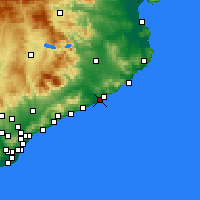 Nearby Forecast Locations - Blanes - Map