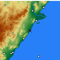 Nearby Forecast Locations - Benicarló - Map