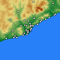 Nearby Forecast Locations - Eixample - Map