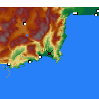 Nearby Forecast Locations - Kumluca - Map