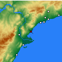 Nearby Forecast Locations - L'Ametlla de Mar - Map