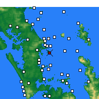 Nearby Forecast Locations - Kawau Point - Map