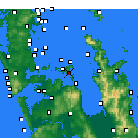 Nearby Forecast Locations - Waiheke Channel - Map