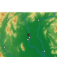 Nearby Forecast Locations - Sukhothai Thani - Map