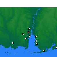 Nearby Forecast Locations - Prichard - Map