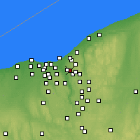 Nearby Forecast Locations - Maple Heights - Map