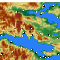 Nearby Forecast Locations - Arachova - Map