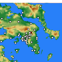 Nearby Forecast Locations - Drosia - Map