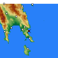 Nearby Forecast Locations - Monemvasia - Map