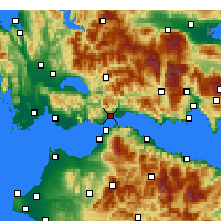 Nearby Forecast Locations - Nafpaktos - Map